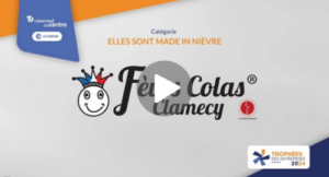 Témoignages en vidéo d'Elodie Colas Verschoore et Alexandre Colas, co-dirigeants Fèves Colas Clamecy catégorie Made in Nièvre au Trophées des entreprises de la Nièvre 2024